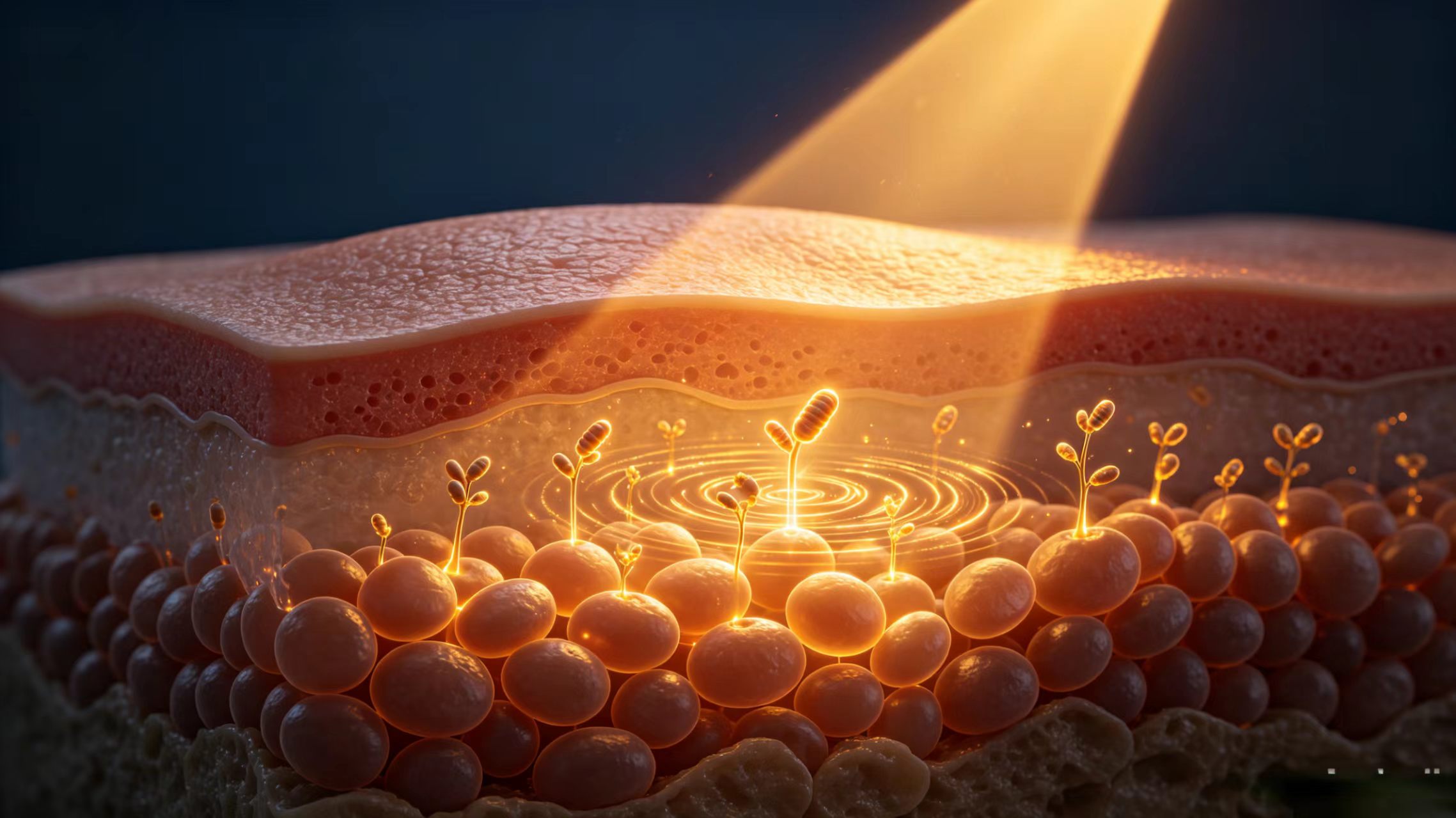 Cellular energy — mitochondrial resonance visualization